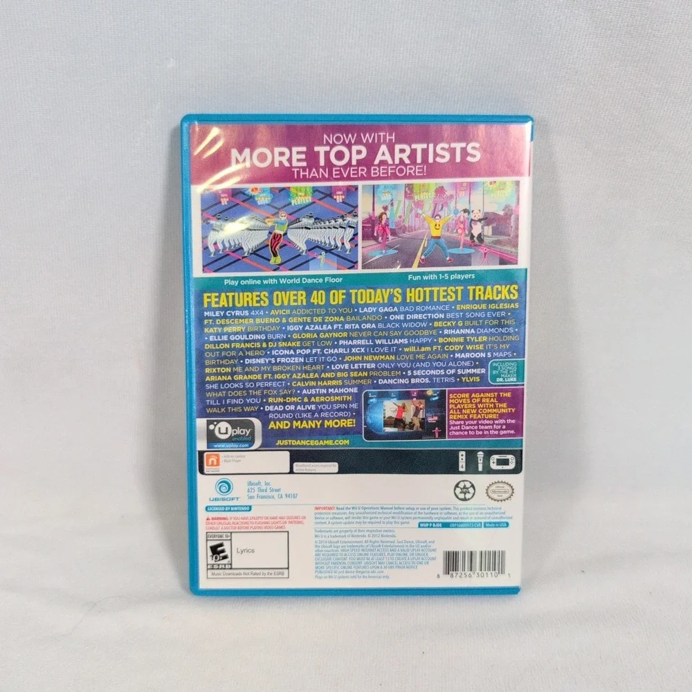 Just Dance 2015 Nintendo Wii U Game Complete W/ Manual CIB Tested